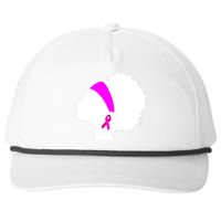 Afro Breast Cancer Awareness Snapback Five-Panel Rope Hat