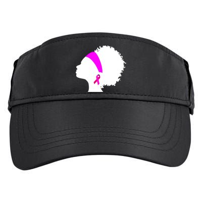 Afro Breast Cancer Awareness Adult Drive Performance Visor