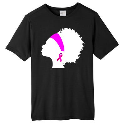 Afro Breast Cancer Awareness Tall Fusion ChromaSoft Performance T-Shirt