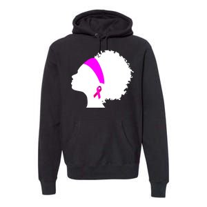 Afro Breast Cancer Awareness Premium Hoodie