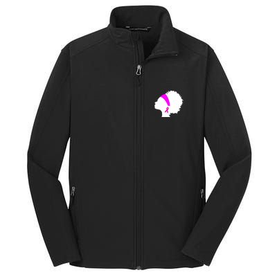 Afro Breast Cancer Awareness Core Soft Shell Jacket