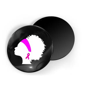 Afro Breast Cancer Awareness Magnet