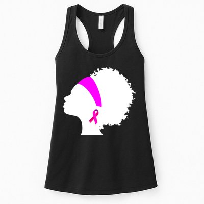 Afro Breast Cancer Awareness Womens Tank Top