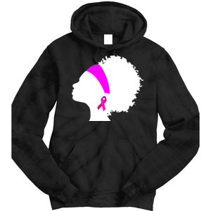 Afro Breast Cancer Awareness Tie Dye Hoodie