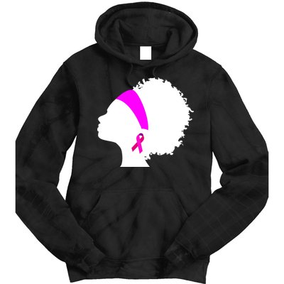 Afro Breast Cancer Awareness Tie Dye Hoodie