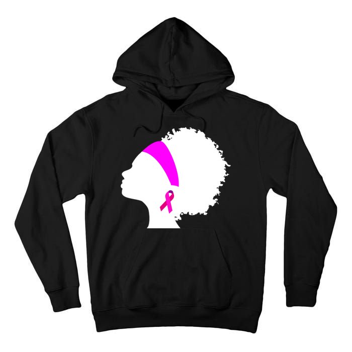 Afro Breast Cancer Awareness Tall Hoodie