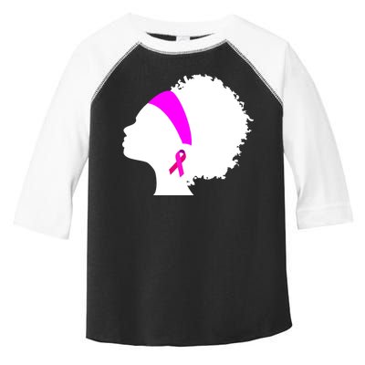 Afro Breast Cancer Awareness Toddler Fine Jersey T-Shirt