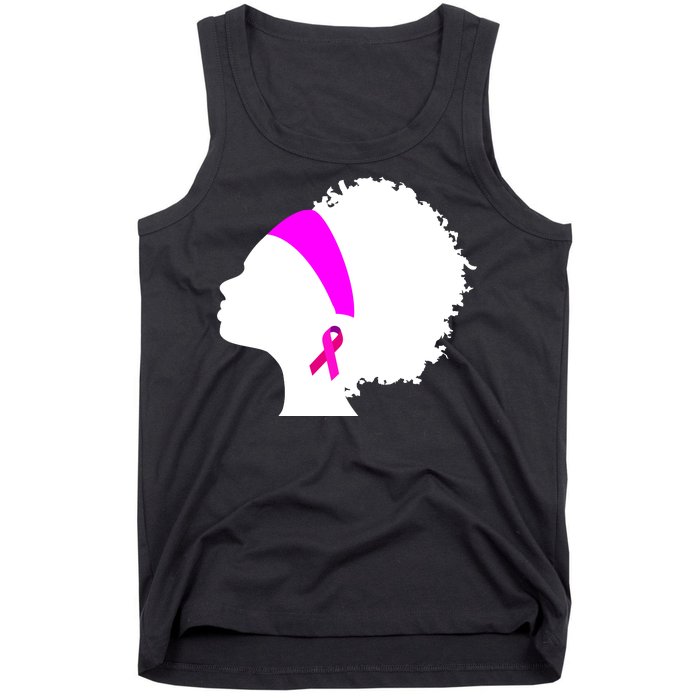 Afro Breast Cancer Awareness Tank Top