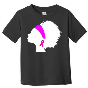 Afro Breast Cancer Awareness Toddler T-Shirt