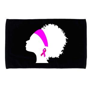 Afro Breast Cancer Awareness Microfiber Hand Towel