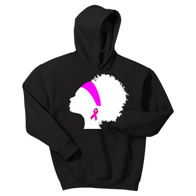 Afro Breast Cancer Awareness Kids Hoodie