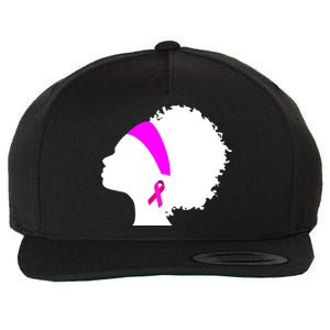 Afro Breast Cancer Awareness Wool Snapback Cap