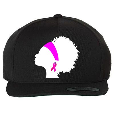 Afro Breast Cancer Awareness Wool Snapback Cap