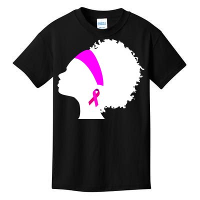 Afro Breast Cancer Awareness Kids T-Shirt