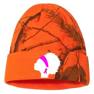 Afro Breast Cancer Awareness Kati Licensed 12" Camo Beanie