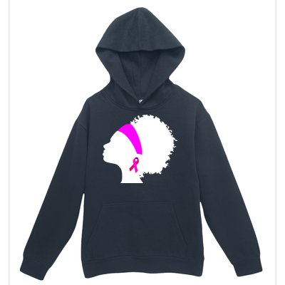 Afro Breast Cancer Awareness Urban Pullover Hoodie