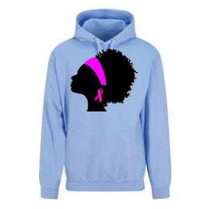 Afro Breast Cancer Awareness Unisex Surf Hoodie