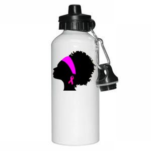 Afro Breast Cancer Awareness Aluminum Water Bottle