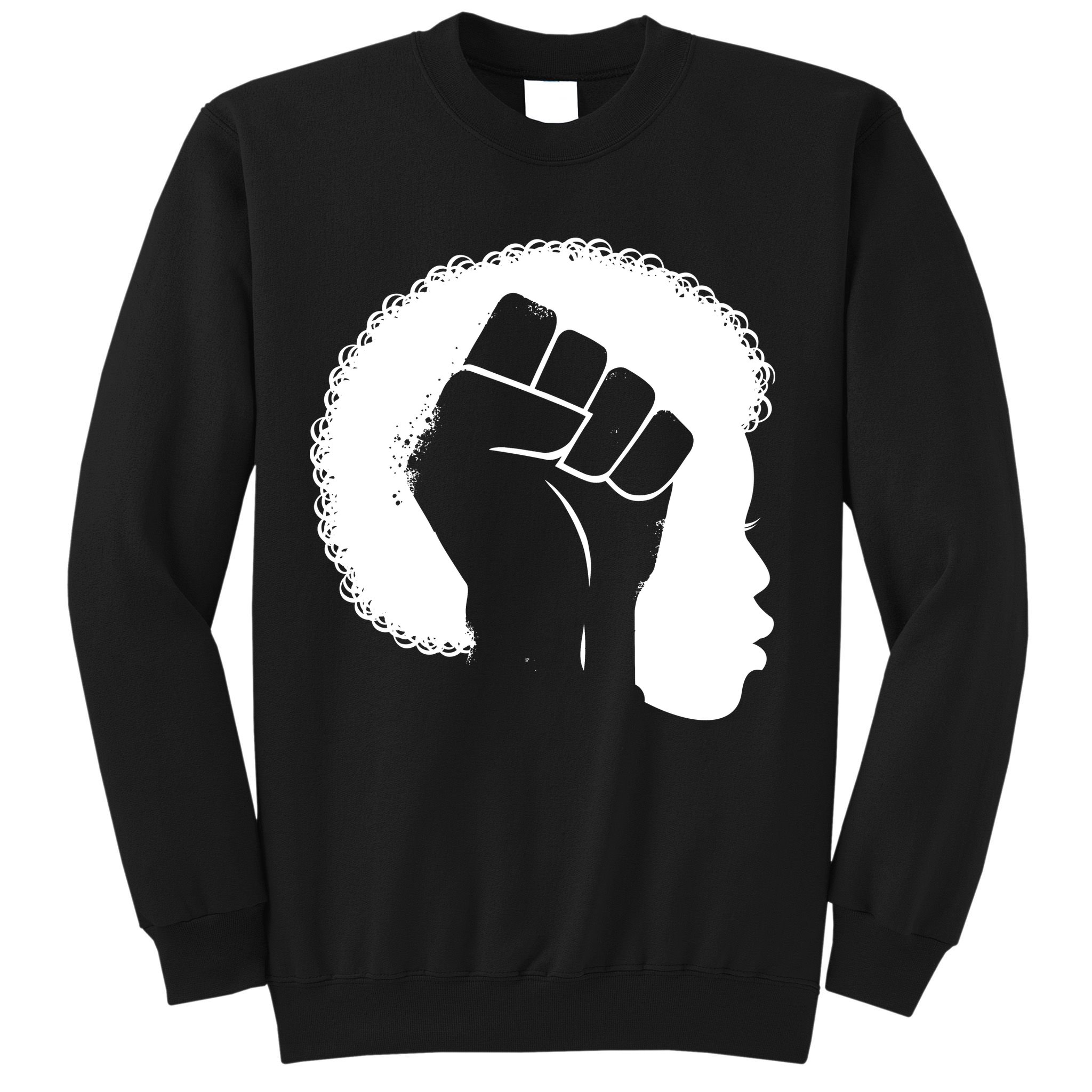 Afro Fist Womens Rights Sweatshirt