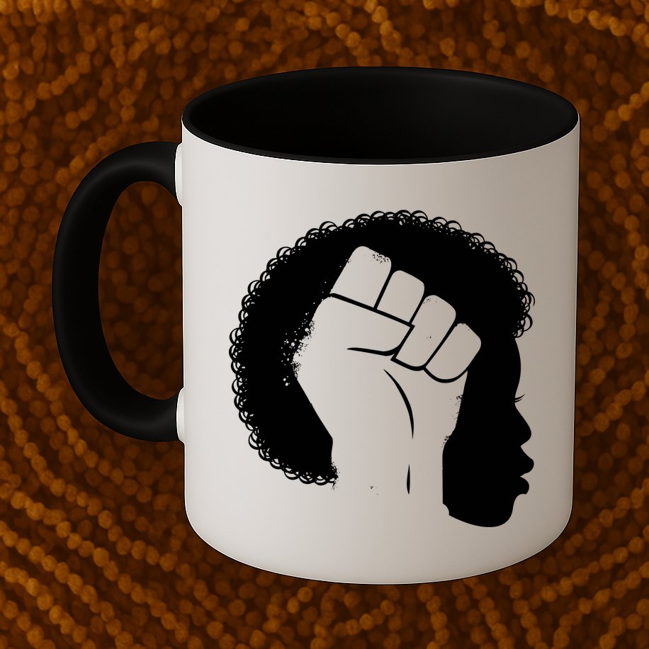 Afro Fist Womens Rights Mug