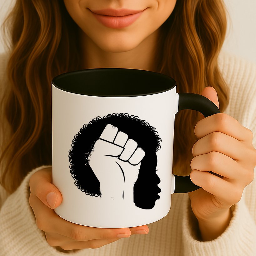 Afro Fist Womens Rights Mug
