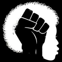 Afro Fist Womens Rights Drawstring Bag