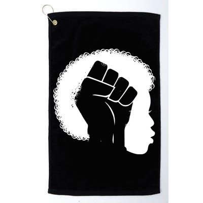 Afro Fist Womens Rights Golf Towel