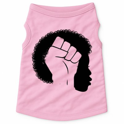 Afro Fist Womens Rights Doggie Tank