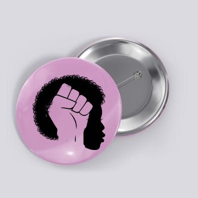 Afro Fist Womens Rights Button