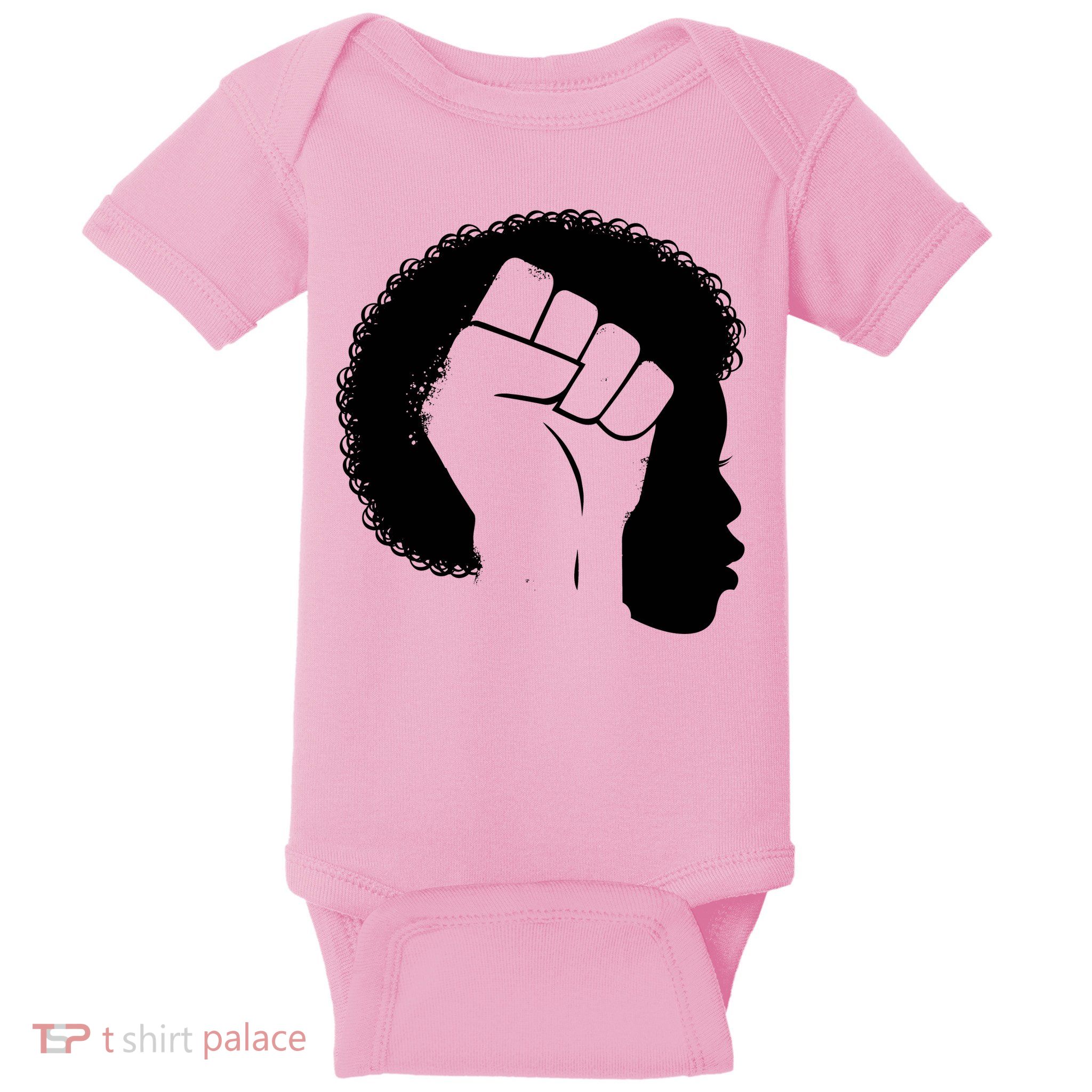 Afro Fist Womens Rights Baby Bodysuit