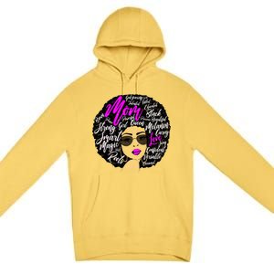 Afro Mom Strong Roots Premium Pullover Hoodie