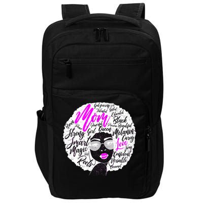 Afro Mom Strong Roots Impact Tech Backpack