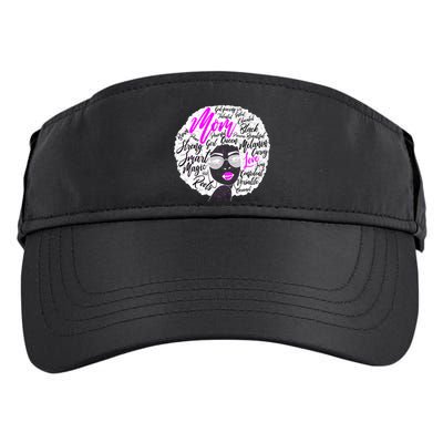 Afro Mom Strong Roots Adult Drive Performance Visor