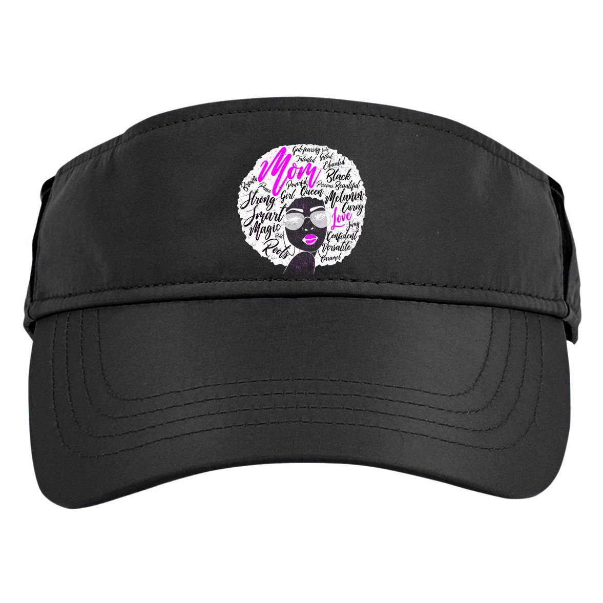 Afro Mom Strong Roots Adult Drive Performance Visor