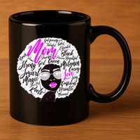 Afro Mom Strong Roots 11oz C Handle Ceramic Mug
