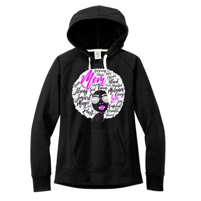 Afro Mom Strong Roots Women's Fleece Hoodie