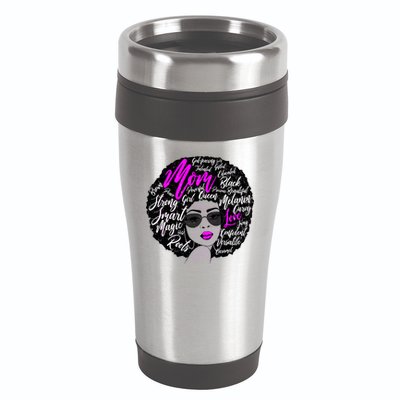 Afro Mom Strong Roots 16oz Travel Tumbler