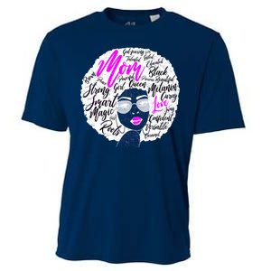 Afro Mom Strong Roots Cooling Performance Crew T-Shirt