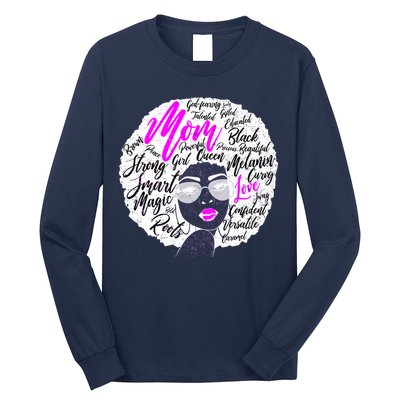 Afro Mom Strong Roots Long Sleeve Shirt