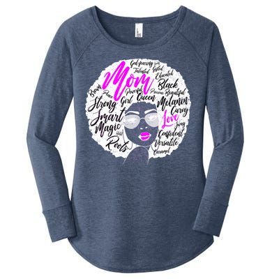 Afro Mom Strong Roots Women's Perfect Tri Tunic Long Sleeve Shirt