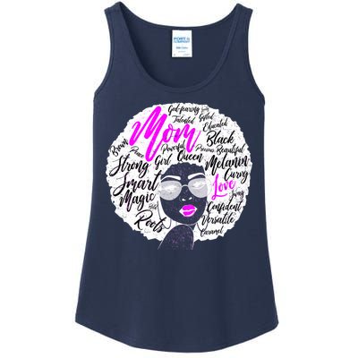 Afro Mom Strong Roots Ladies Essential Tank