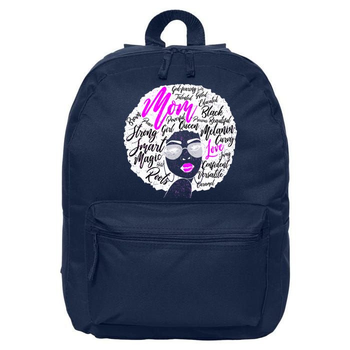 Afro Mom Strong Roots 16 in Basic Backpack