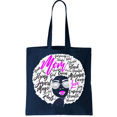 Afro Mom Strong Roots Tote Bag