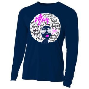 Afro Mom Strong Roots Cooling Performance Long Sleeve Crew