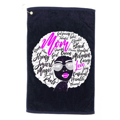 Afro Mom Strong Roots Golf Towel