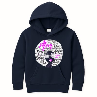 Afro Mom Strong Roots Kids Hoodie