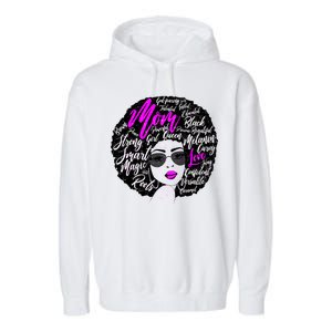 Afro Mom Strong Roots Garment-Dyed Fleece Hoodie