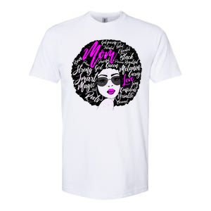 Afro Mom Strong Roots Softstyle® CVC T-Shirt