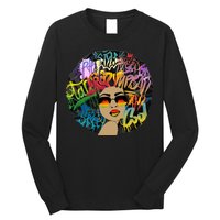 Afro Proud Black Woman Dashiki Melanin Long Sleeve Shirt