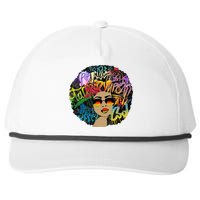 Afro Proud Black Woman Dashiki Melanin Snapback Five-Panel Rope Hat